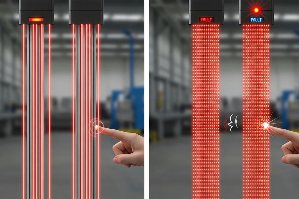 Type 2 vs Type 4 Safety Light Curtains