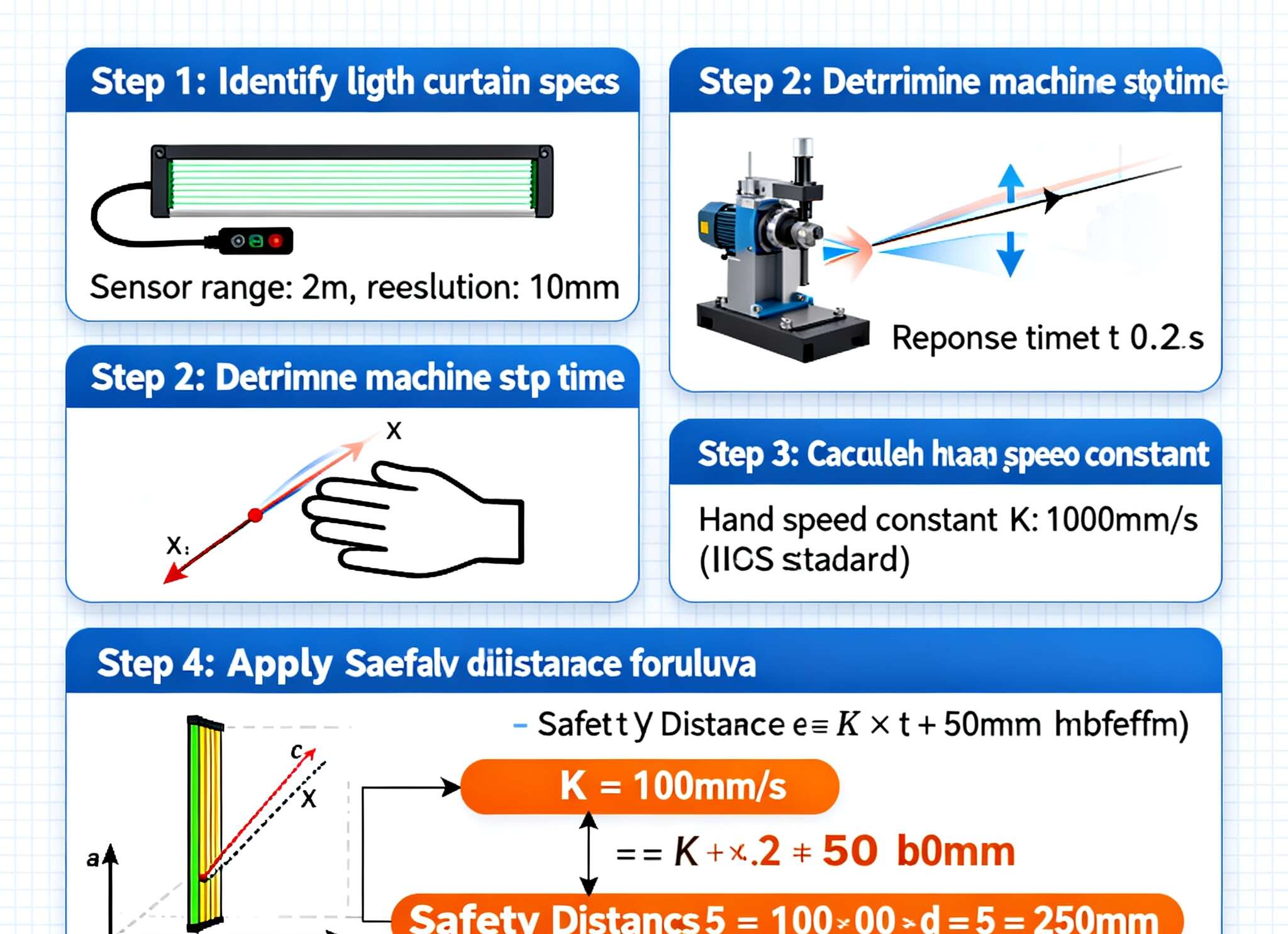 What is the range of a light curtain 1