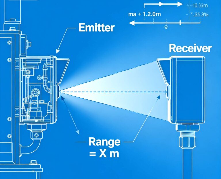 What is the range of a light curtain 4